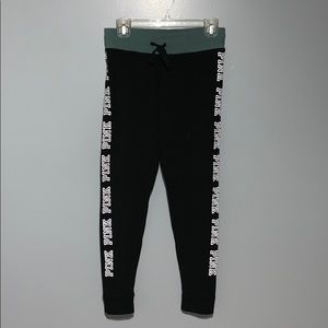 PINK Green Waistband Legging Joggers